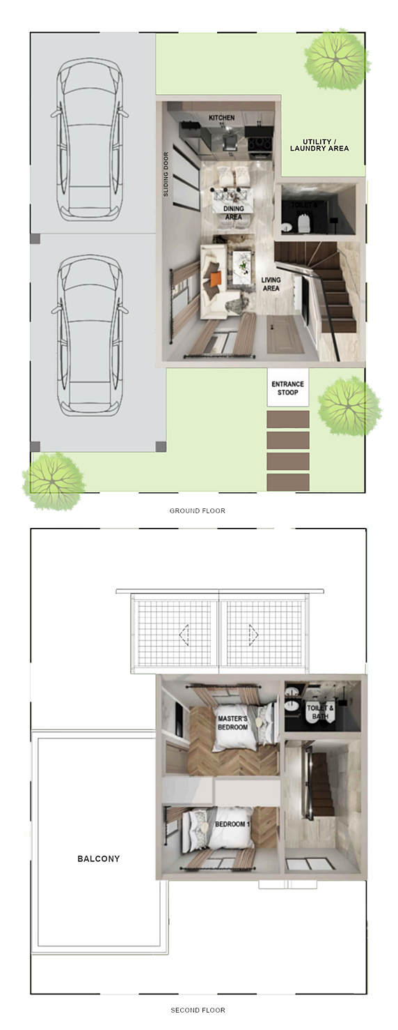 Amara Floor Plan House and Lot in Capas